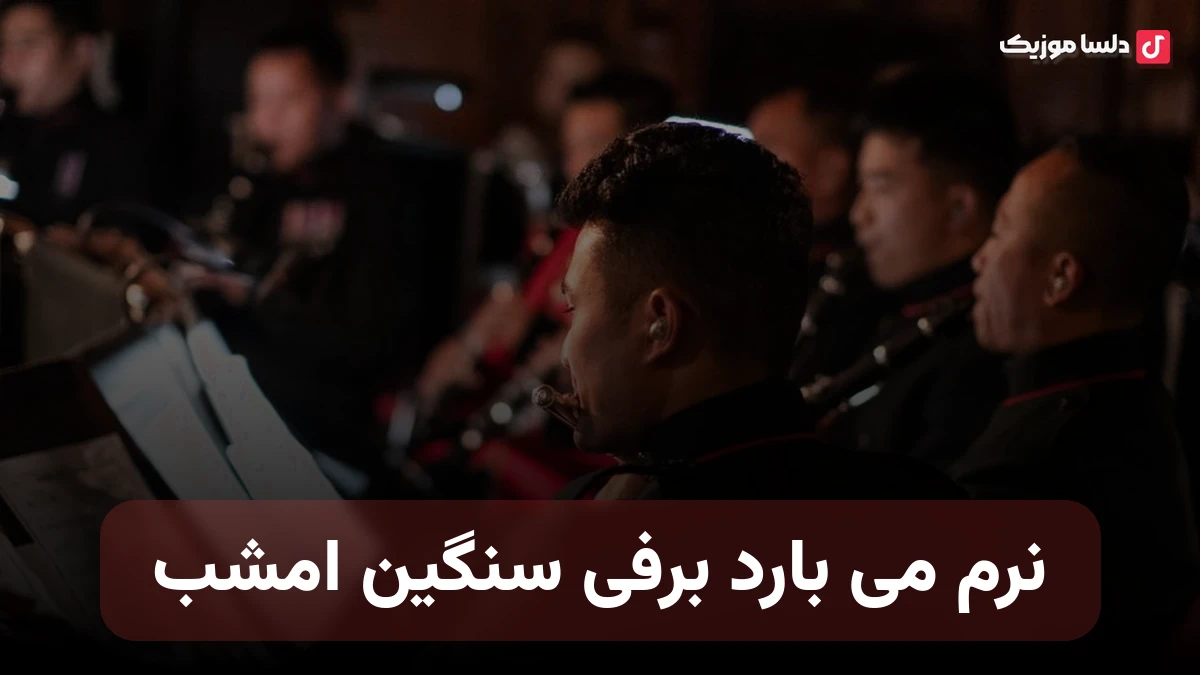 نرم می بارد برفی سنگین امشب صدای زن